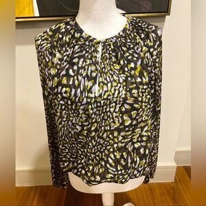 Ramy Brook leopard blouse size Medium